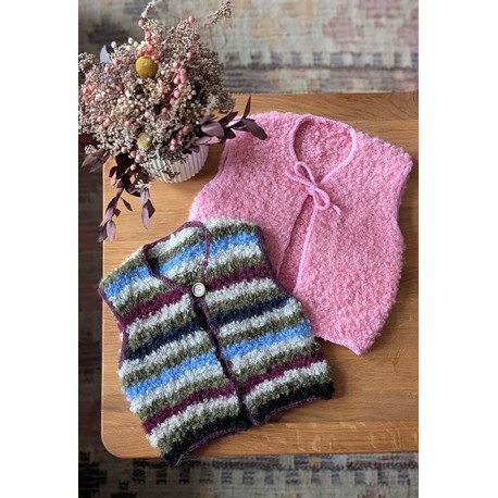 Knitmitjo Mini Fluffy Fleece Vest Wollpaket