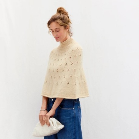 Sandnes 2606 2 Elodie Poncho Strickset