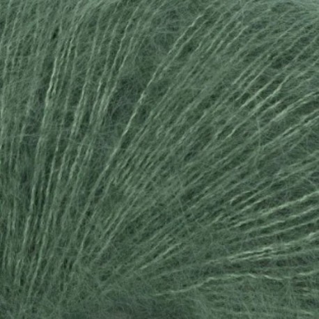 Sandnes Primo Tynn Silk Mohair - Elm Green 8073 Detail