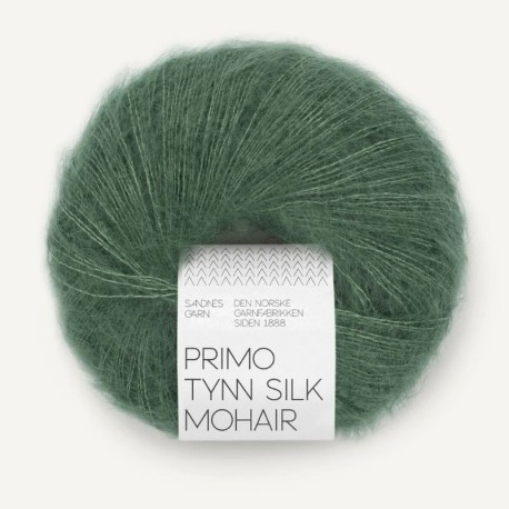 Sandnes Primo Tynn Silk Mohair - Elm Green 8073