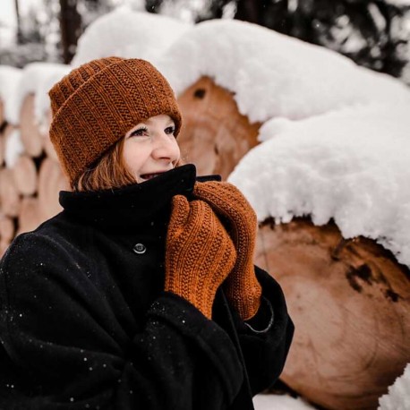 Rust Knitwear Erna Mittens Strickset