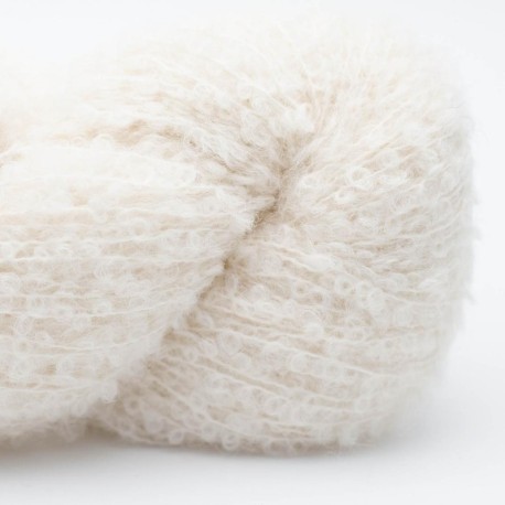 Kremke Alpaka Bouclé - Naturweiss 0001