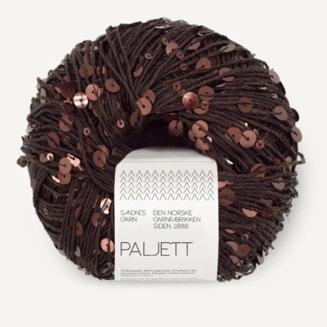 Sandnes Paljett - Espresso Sparkle 3086