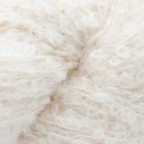 Kremke Alpaka Bouclé - Naturweiss 0001 Detail