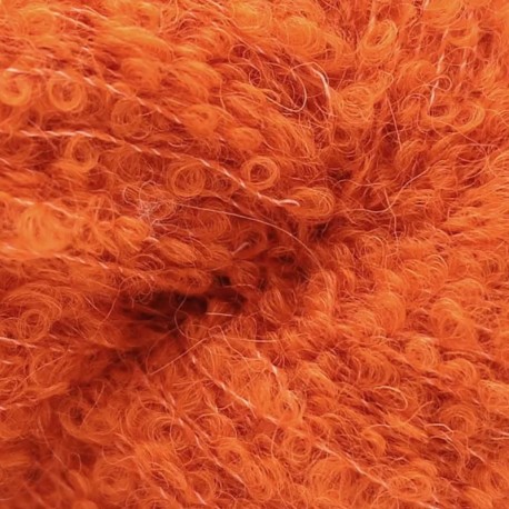 Kremke Alpaka Bouclé - Orange 0035 Detail