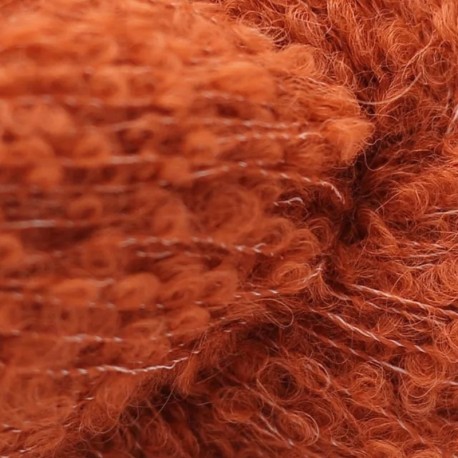 Kremke Alpaka Bouclé - Terracotta 0036 Detail