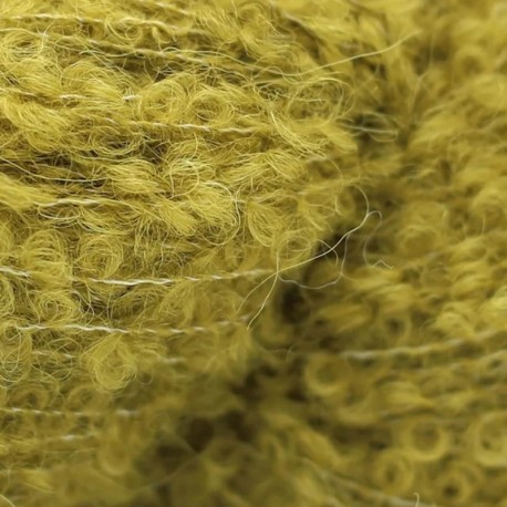 Kremke Alpaka Bouclé - Wiesengrün 0038 Detail