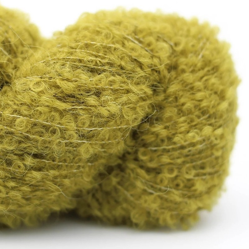 Kremke Alpaka Bouclé - Wiesengrün 0038