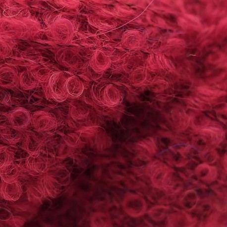 Kremke Alpaka Bouclé - Rot 0004 Detail