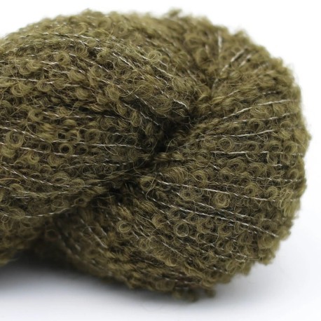 Kremke Alpaka Bouclé - Moosgrün 0040