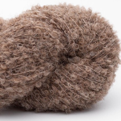 Kremke Alpaka Bouclé - Mittelbraun 0091