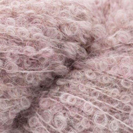 Kremke Alpaka Bouclé - Mauve Melange 0970 Detail