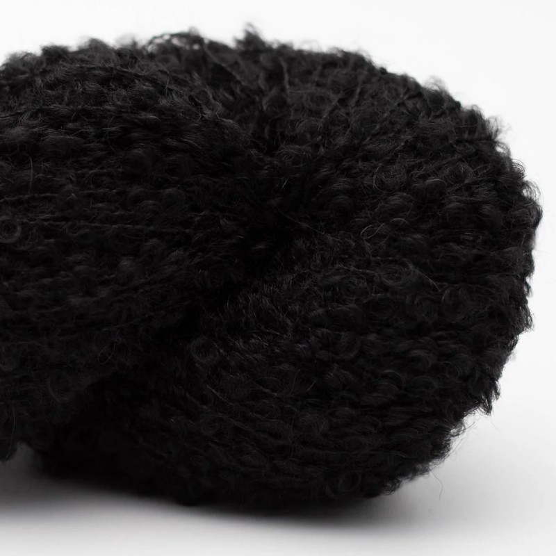 Kremke Alpaka Bouclé - Schwarz 0005
