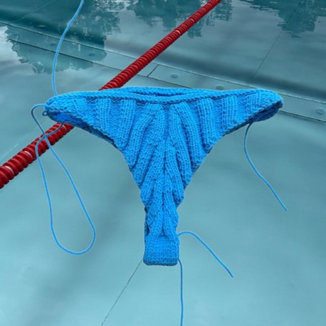 kisskiss.rhinestones Pool Bikini Hose Wollpaket