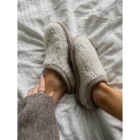 Woolix Teddy Slippers Wollpaket