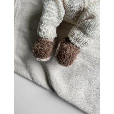 Woolix Mini Teddy Slippers Wollpaket