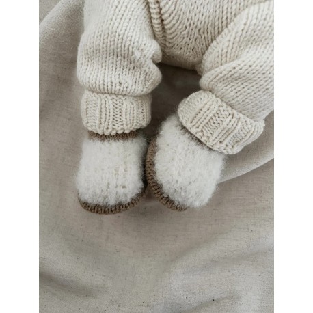 Woolix Mini Teddy Slippers Wollpaket
