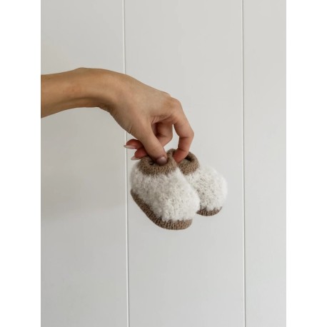 Woolix Mini Teddy Slippers Wollpaket