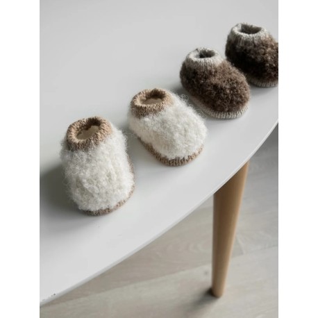 Woolix Mini Teddy Slippers Wollpaket
