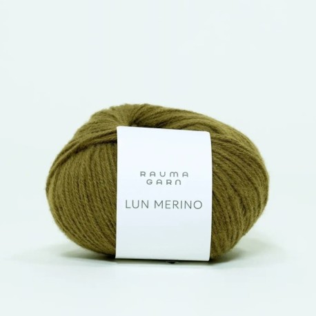 Rauma Lun Merino Gronn Okker 8790