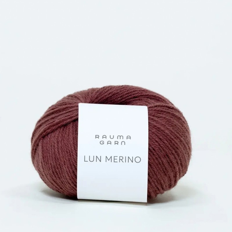 Rauma Lun Merino Stovet Plomme 8800