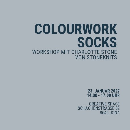 Colorwork Socks - Workshop mit Charlotte Stone 23. Januar 2027