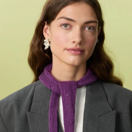 Sandnes 2607-1 - Miu Pointelle Scarf Strickset