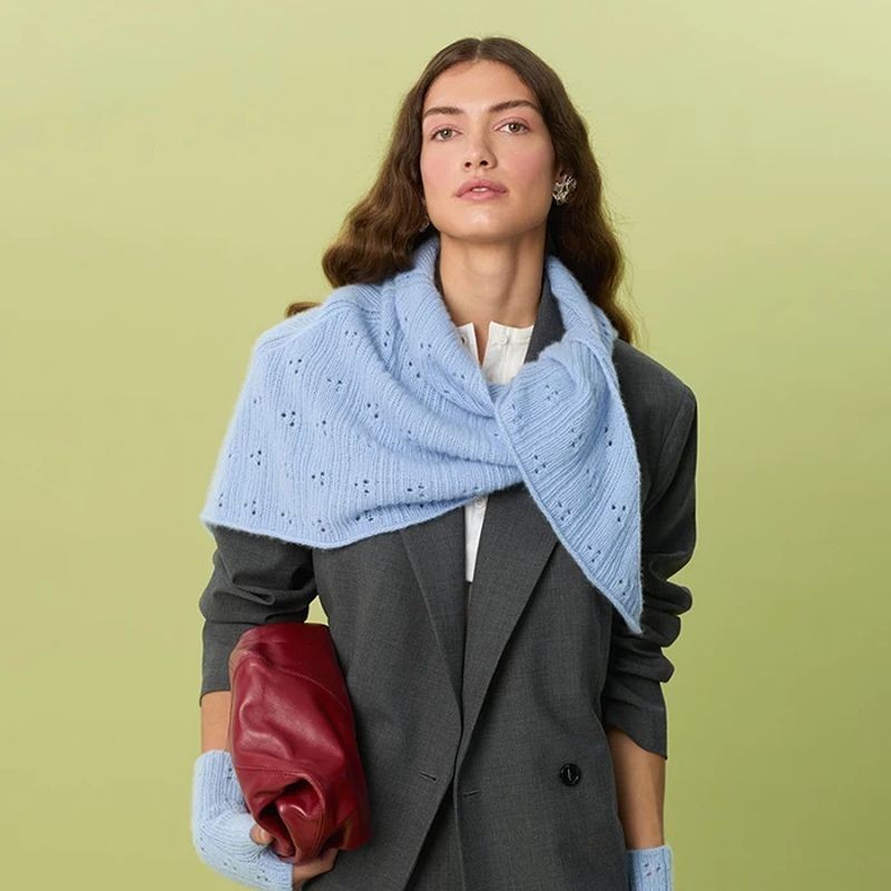 Sandnes 2607-3 Miu Pointelle Shawl Strickset