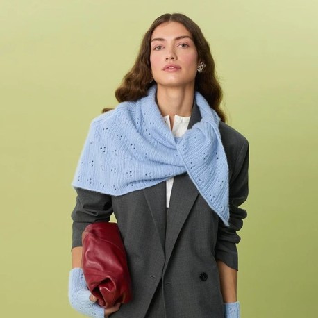 Sandnes 2607-3 Miu Pointelle Shawl Strickset