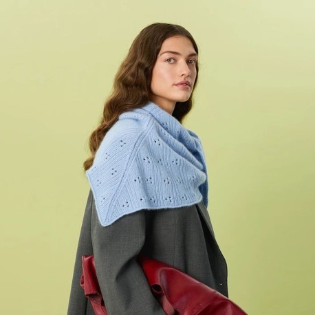Sandnes 2607-3 Miu Pointelle Shawl Strickset