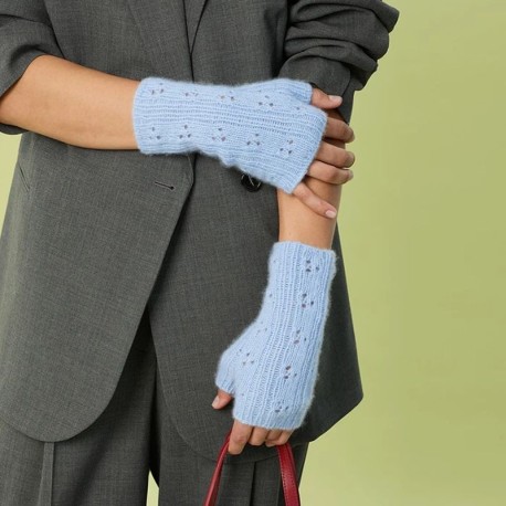 Sandnes 2607-4 - Miu Pointelle Mittens Strickset