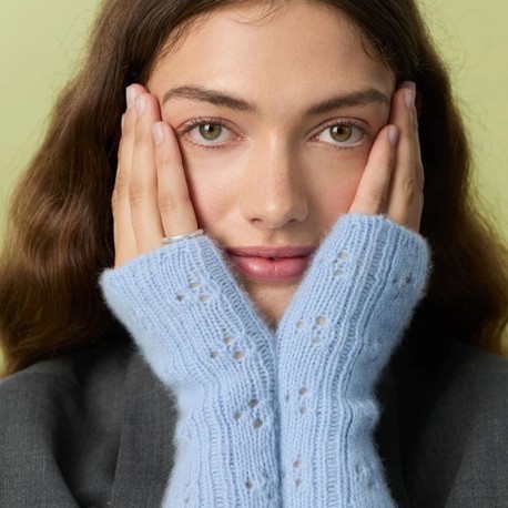Sandnes 2607-4 - Miu Pointelle Mittens Strickset