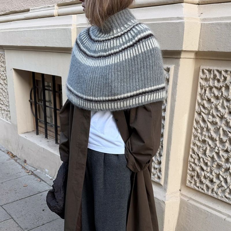 Moreca Knit Flow Capelet Strickset