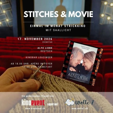 Stitches & Movie - Strickkino am 17. November in Rapperswil