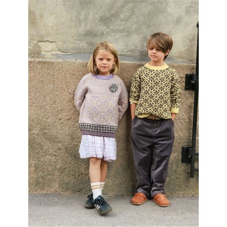 Sandnes 2608 2 Rose Junior Strickset