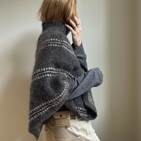 My Favourite Things Knitwear - Norma Poncho Detail