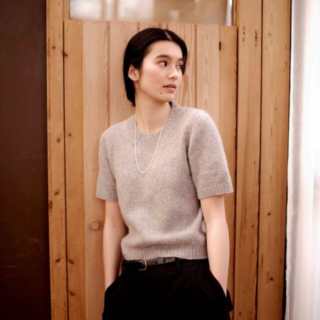 Rauma Garn Lun Lauratee Englisch Strickset