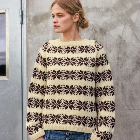 Sandnes 2609 1 Alvar Damen Pullover Strickset