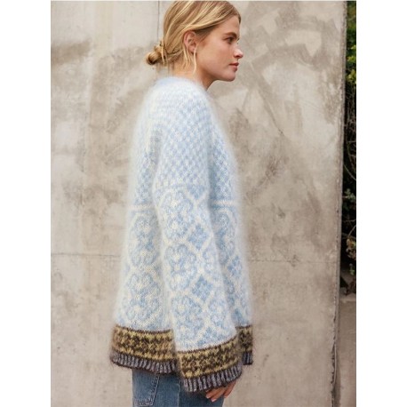 Sandnes 2609 2 Rose Damen Pullover Strickset