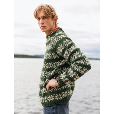 Sandnes 2609 4 Alvar Herren Pullover Strickset