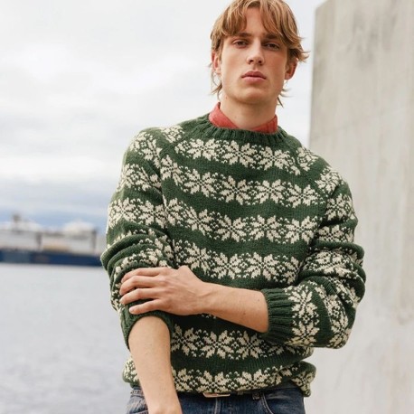Sandnes 2609 4 Alvar Herren Pullover Strickset