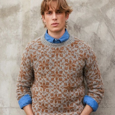 Sandnes 2609 5 Astra Herren Pullover Strickset