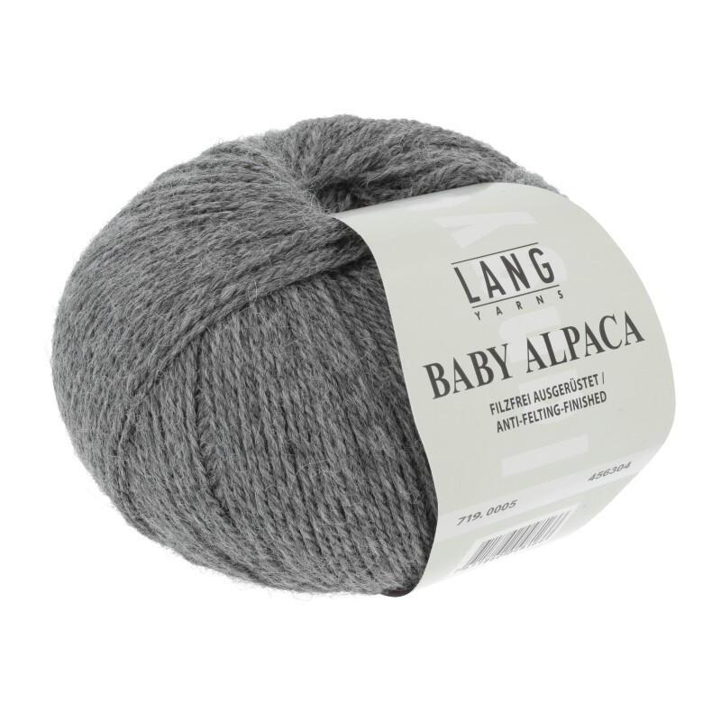 Lang Yarns Baby Alpaca Grau Mélange 0005