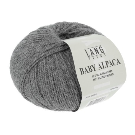 Lang Yarns Baby Alpaca Grau Mélange 0005
