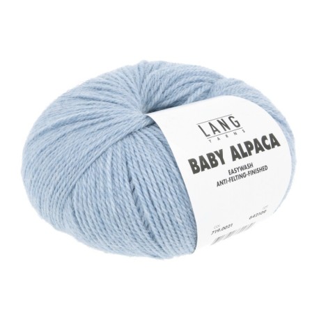 Lang Yarns Baby Alpaca Hellblau Mélange 0021