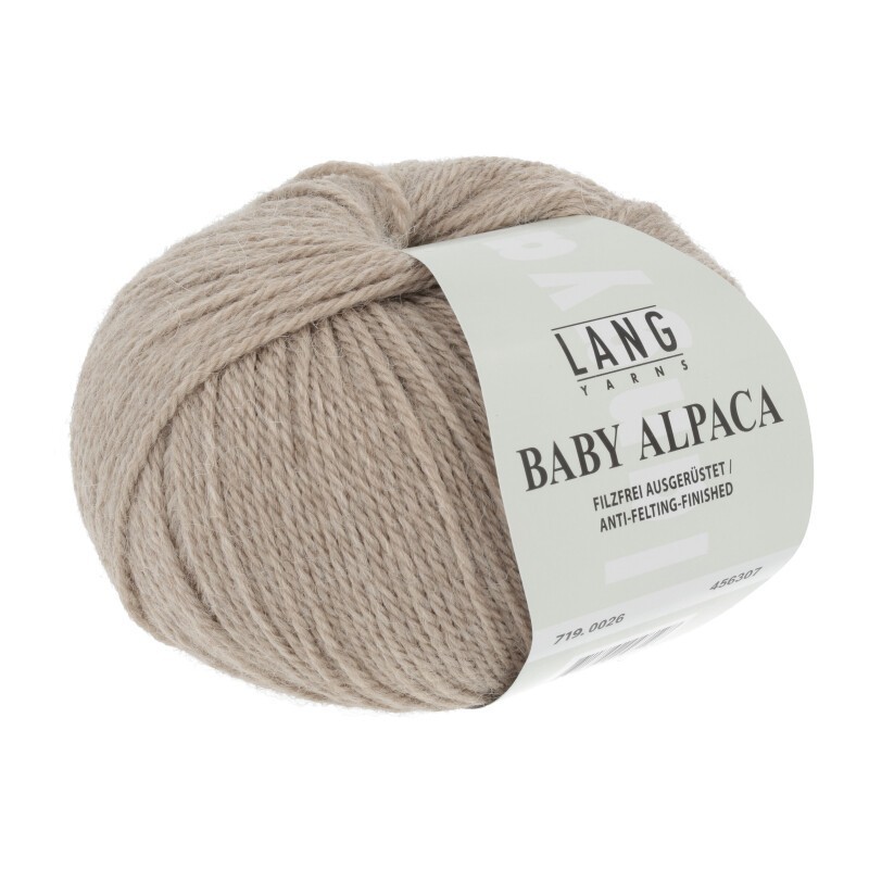 Lang Yarns Baby Alpaca Sand Mélange 0026