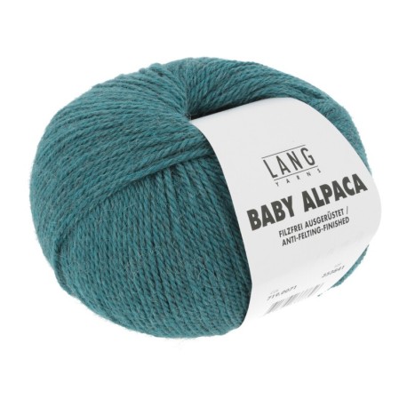 Lang Yarns Baby Alpaca Türkis Mélange 0071