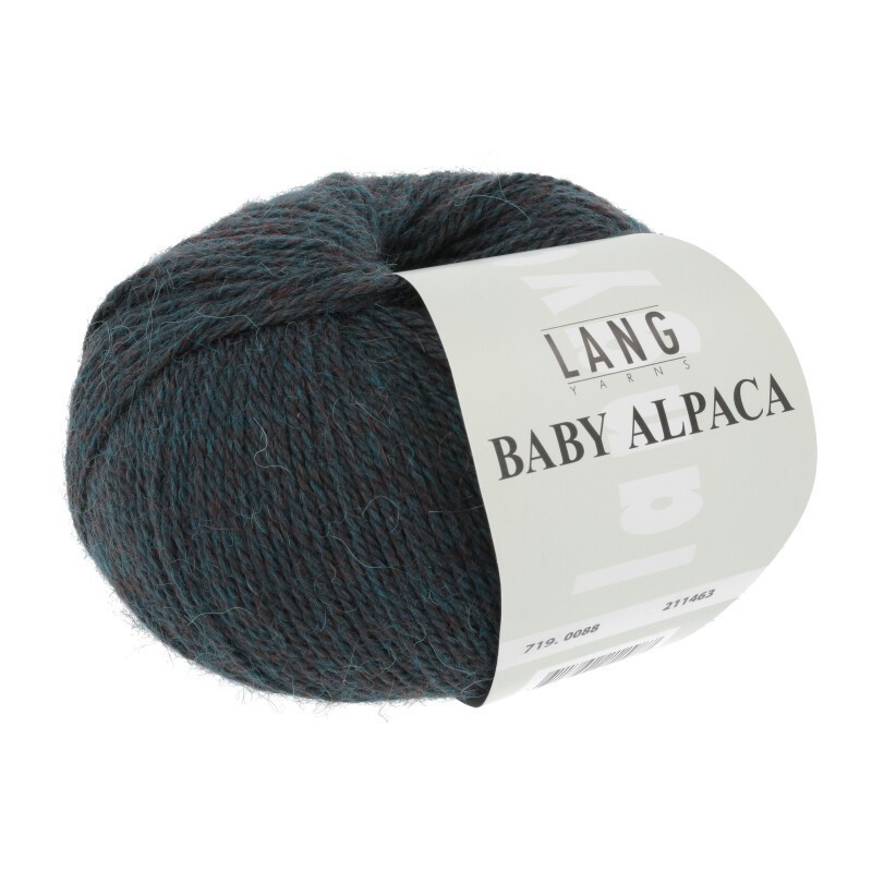 Lang Yarns Baby Alpaca Petrol Mélange 0088
