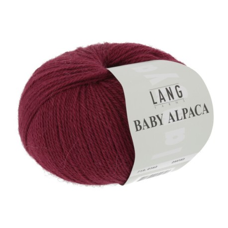 Lang Yarns Baby Alpaca Dunkelrot 0162