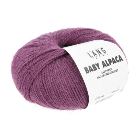 Lang Yarns Baby Alpaca Pflaume 0180